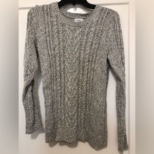 Grey old navy sweater with colorful specks throughout